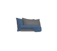 Homemania Ensemble de draps Double 2 - Bleu, Gris - 240 x 300 cm