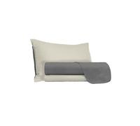 Homemania Ensemble de draps Double - Gris, Crème - 180 x 300 cm