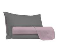 Homemania Ensemble de draps Double - Rose, gris - 180 x 300 cm Rose G