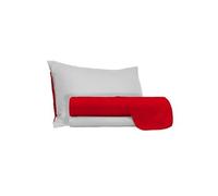 Homemania Ensemble de draps Double - Rouge, Gris - 150 x 300 cm