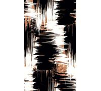 Homemania EXFAB28-60X100CM Tapis imprimé Lignes 1 pour Salon, Salon, Chambre, Chambre à Coucher, Chambre à Coucher, Impression Moderne, Multicolore, Polyester, Coton, 60 x 100 cm