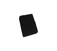 Homemania Feuille avec coins Simple - Noir - 120 x 200 cm