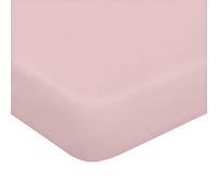 Homemania Feuille avec Coins Two - Double, Couleur Unie - Drap Housse - pour Le Lit - avec Taie d'oreiller Rose en Coton, 170 X 200cm