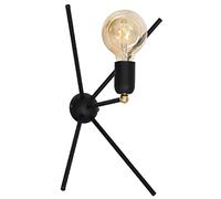 Homemania HOMAX_4597 Lampe Murale Gemini Applique Noir Métal 22 x 23,5 x 38 cm