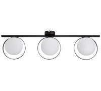 Homemania HOMAX_4875 Lampe Murale Boote pour Salon, Cuisine, Chambre, Bureau, lumière, Noir, métal, Verre, 75 x 21 x 19 cm