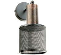 Homemania Lampe murale Ares Black Applique Noir, Rose en métal, 12 x 15 x 28 cm