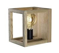 Homemania Lampe Murale Cubos III - Applique - Bois, Noir, Métal, Bois 21,5 X 18 X 25