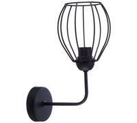 Homemania Lampe murale Don Black Applique Noir en métal, 12 x 22 x 30 cm