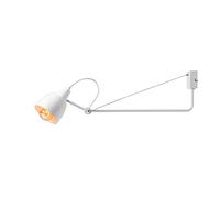 Homemania Lampe Murale Focus - Applique Murale - Salon, Chambre à Coucher - Blanc en Métal, 14 X 88 X 28cm, 1 X E27, 60W