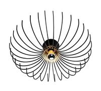 Homemania Lampe murale Lion, Applique, Noir en métal, 56 x 56 x 16 cm, 1 x E27, Max 100 W