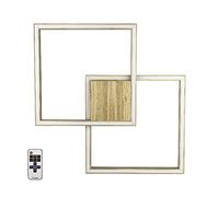Homemania Lampe Murale Wood Art - Applique - Bois, Blanc, Bois, Acrylique 3 X 64 X 64