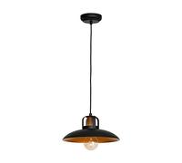 Homemania Suspension Felix Noir, Or Métal 30 x 30 x 100 cm