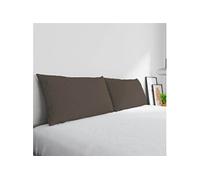 Homemania Taies d'oreillers Simple - Marron - 52 x 0,5 x 82 cm
