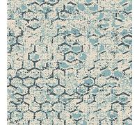 Homemania Tapis Imprimé Feel The Texture - Géométrique - Décoration de Maison - Antidérapant - pour Salon, Séjour, Chambre à Coucher - Multicolore en Polyester, Coton, 80 X 150cm