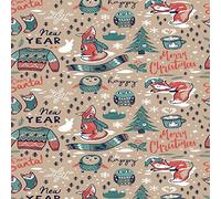 Homemania Tapis Imprimé Happy New Year - pour Les Enfants - Décoration de Maison - Antidérapants - pour Salon, Séjour, Chambre à Coucher - Multicolore en Polyester, Coton, 80 X 200cm