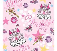Homemania Tapis Imprimé Pink Princess - pour Les Enfants - Décoration de Maison - Antidérapants - pour Salon, Séjour, Chambre à Coucher - Multicolore en Polyester, Coton, 80 X 120cm