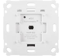 Homematic IP Actionneur de commutateur Smart Home pour commutateur de marque - Interrupteur intelligent 2 interrupteurs à deux lumières, 156757A0, gris blanc