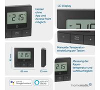 Homematic IP HmIP-WTH-B-A thermostat RF Anthracite