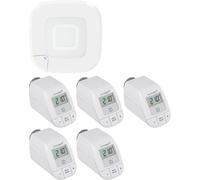 Homematic IP Kit de démarrage chauffage, Point d'accès, Robinet thermostatique sans fil HmIP-HAP2+HmIP-eTRV-B 2 - 5er Set