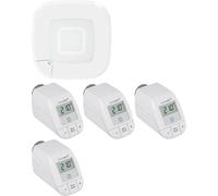 Homematic IP Kit de démarrage chauffage, Point d'accès, Robinet thermostatique sans fil HmIP-HAP2+HmIP-eTRV-B 2 - 4er Set