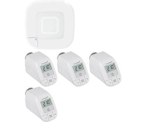Homematic IP Kit de démarrage chauffage, Point d'accès, Robinet thermostatique sans fil HmIP-HAP2+HmIP-eTRV-B 2 - 4er Set