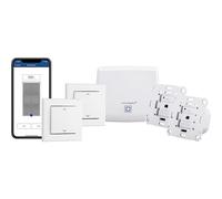Homematic IP Smart Home 158143A0 Kit de démarrage ombrage, Commande numérique pour 2 Volets roulants ou Stores par Application, Alexa & Google Assistant, Mise à Niveau Intelligente pour Volets