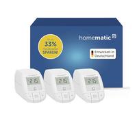 Homematic IP Smart Home 161216A1 Kit d'extension de Chauffage - Basique, 3 thermostats numériques, contrôle par Application, Alexa, Google Assistant, Installation Facile, économie d'énergie