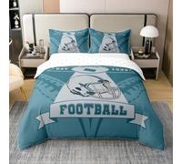 Homemissing Football AméRicain,Philadelphia 100% Coton Housse De Couette 220X240Cm,Cadeaux De Fans Football Parure Lit Amateurs Literie,Set