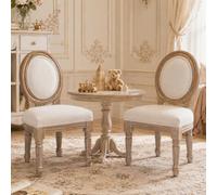 HomeMiYN Chaise en bois pour enfants de 3 à 12 ans, assise ergonomique, design médaillon, facile à nettoyer, chaise pour chambre et jardin, beige