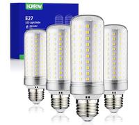 HOMEOW Ampoule LED E27 Blanc Neutre 4000K, 25W 2500LM, Équivalent 200W Lampe Traditionnelle, Économie D'énergie Intérieur E27 LED Maïs, Non Dimmable, AC 220-240V, Lot de 4