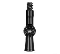 Homeponnew Joint articulé pour outils de nettoyage - Tête pivotante à 270° - Convient aux nettoyeurs de fenêtres, rouleaux de peinture et brosses - Adaptateur de tige extensible (13,3 x 3 cm, noir