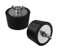 Homeponnew Lot de 2 bouchons de tuyau de piscine en caoutchouc de 45 mm pour hivernage, bouchons d'extension noirs compatibles avec skimmer, lignes de retour et de nettoyage