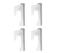 Homeponnew Lot de 4 supports de joint de poêle à barbecue en acier inoxydable pour barbecue bouilloire, brasero et plancha - 4 entretoises de flux d'air pour accessoires de barbecue compatibles Weber