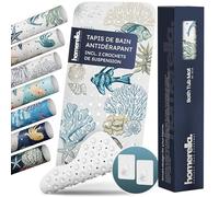 homerella Tapis de Bain Antidérapant Bébé Enfant 100x40cm avec 2 Crochets