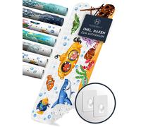 Homerella® Tapis de bain antidérapant enfants 100x40cm - 100% BPA libre Avec 2 crochets pour accrocher - Tapis de bain antidérapant bébé sensible à la peau