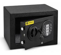 HomeSafe HV17E Coffre-Fort Numérique à Combinaison Électronique, 17x23x17 cm (HxLxP), Coffre Argent Billet, Pour la Sécurité à Domicile, Boîte de Rangement Sécurisée, Coffre pour Valeurs et Espèces