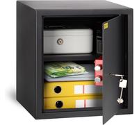 HomeSafe HV38K Coffre-fort à encastrer avec clé 38 x 35 x 35 cm (H x L x P) Coffre-fort domestique Coffre-fort avec serrure Coffre-fort pour argent Coffre-fort pour documents pour B