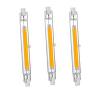 Homesally Ampoule LED R7S 118mm à Intensité Variable, Linéaire LED R7S 118mm 6W équivalent à Une Lampe Halogène 15W, 720LM, 360 Degrés pour Projecteur, Applique Murale,Warm White,118mm 6W 3Pcs