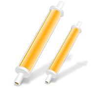 Homesally Ampoule R7S LED 118mm 30W Dimmable Blanc Chaud 3000K 3000LM, R7S 118mm LED COB Équivalent J118 300W Ampoule Halogène, Angle de Faisceau 360 ° sans Scintillement,Warm White 2pcs,118mm 30w