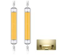Homesally Ampoules R7S LED 118mm Dimmable, 30W Équivalent à Ampoule Halogène 118mm 300W, sans Scintillement, 3000LM, Éclairage à Faisceau 360°, AC 220-240V,Natural White,118mm 2Pcs