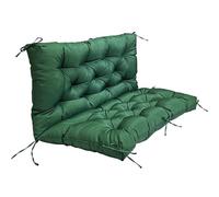 Homesally Coussin pour Balancelle 3 Places Imperméable, Coussin Matelas Assise Dossier pour Banc de Jardin Balancelle Canapé Grand Confort,Dark Green,150x100x10cm