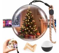 Homesally Memory Orb Ball, Lecteur Vidéo Boule de Cristal, Lampe Orbe de Mémoire Numérique avec 4 Go de Mémoire, Cadeau Personnalisé Créatif 3D pour Anniversaires Noël Souvenir,Noir,WiFi
