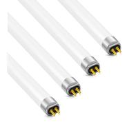 Homesally Tubes Fluorescents T5 8W 288 mm, Ampoules CFL, Blanc Froid 4000 K, culot G5 Base, Basse Consommation, 5 Haute Efficacité, pour éclairage de Secours et Bandeaux, lumineux,4 pcs
