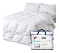 HOMESCAPES Couette Hiver 230x220 cm, Couette Chaude en Plumes et Duvet de Canard, 13.5 Tog