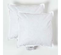 HOMESCAPES Coussin de garnissage en Plumes de Canard et Coton, Coussin à recouvrir 30x30 cm - Lot de 2