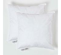 HOMESCAPES Coussin de garnissage en Plumes de Canard et Coton, Coussin à recouvrir 55x55 cm - Lot de 2