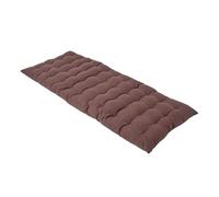 HOMESCAPES Coussin pour Banc de Jardin, Matelas de Sol, Coussin pour Banquette extérieure 2 Places, Coton - 108 x 42 x 5 cm - Marron Chocolat