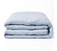 HOMESCAPES Couverture Rafraîchissante Été, 230 x 220 cm | Couette Légère au Toucher Frais, Double Face, Housse Nylon et Élasthanne, Garnissage Soyeux 100 g/m², Lavable en Machine