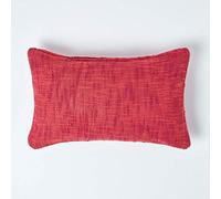 HOMESCAPES Housse de Coussin Terracotta en Coton, Collection Nirvana, Housse de Coussin 30 x 50 cm
