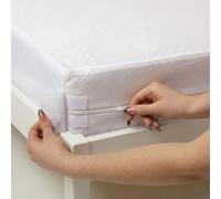 HOMESCAPES Housse de Matelas 60x120 cm avec Fermeture éclair - Protège-Matelas imperméable pour lit bébé et Enfant, hypoallergénique, Anti-acariens et Lavable en Machine
